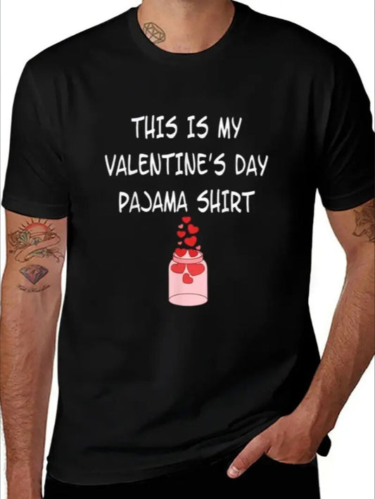 Love Valentine'S Day T-Shirt,   Couple T-Shirt, Couple Christmas, Fashion Casual T-Shirt, Short-Sleeved T-Shirt
