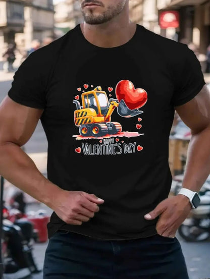 Love Valentine'S Day T-Shirt,   Couple T-Shirt, Couple Christmas, Fashion Casual T-Shirt, Short-Sleeved T-Shirt