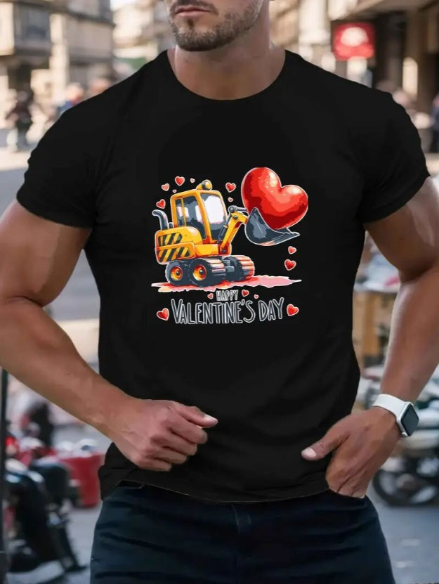 Love Valentine'S Day T-Shirt,   Couple T-Shirt, Couple Christmas, Fashion Casual T-Shirt, Short-Sleeved T-Shirt